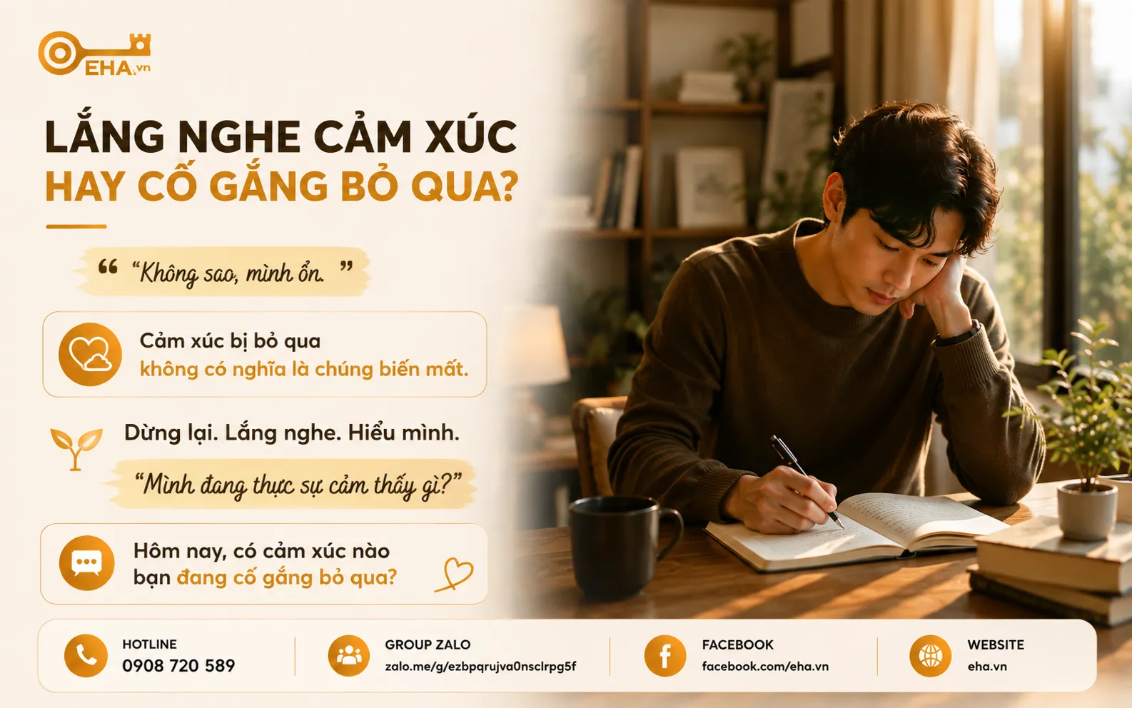 Bạn Có Đang Lắng Nghe Cảm Xúc Của Mình, Hay Chỉ Đang Cố Gắng Bỏ Qua Nó? | EHA