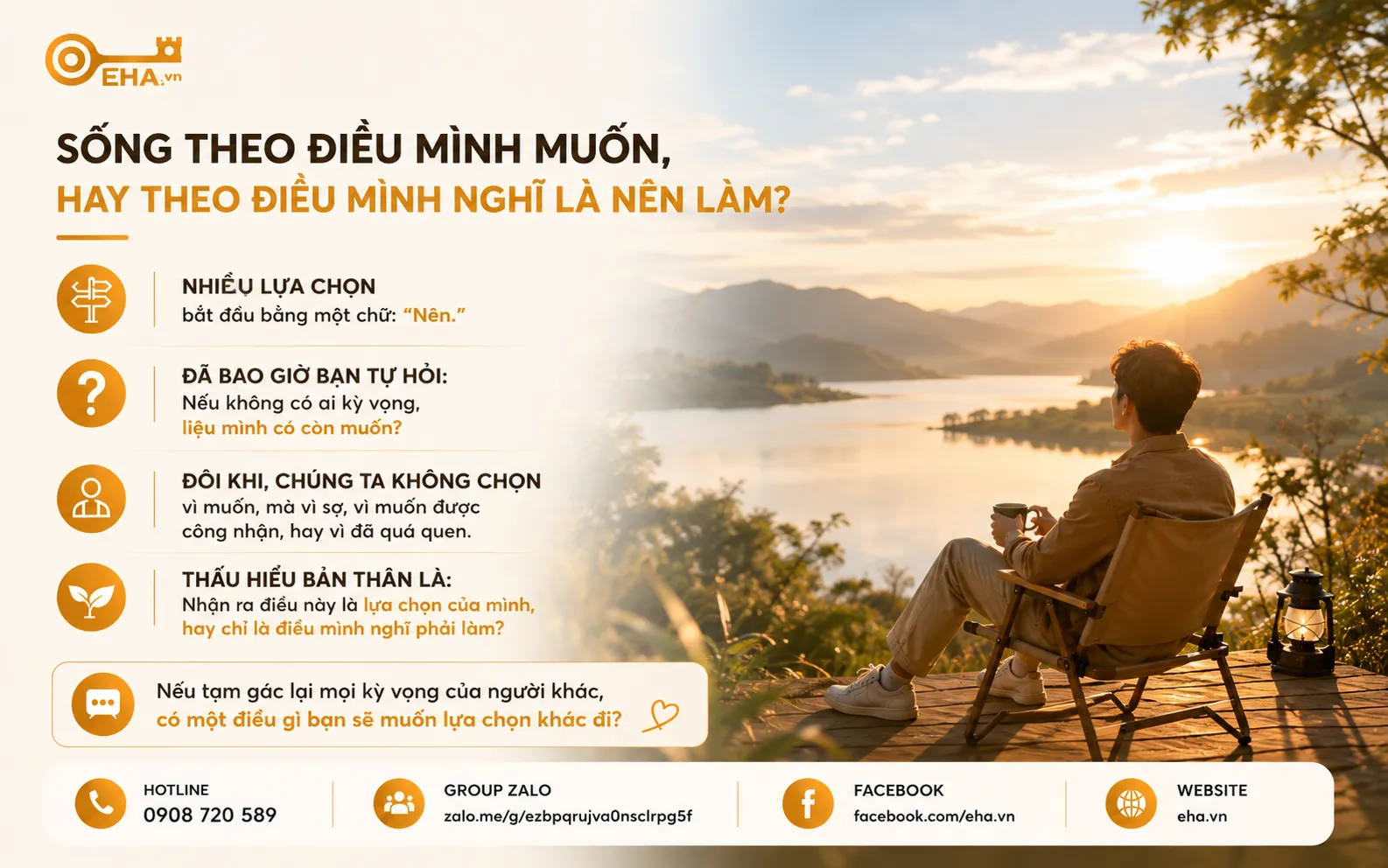 Bạn Có Thực Sự Đang Sống Theo Điều Mình Muốn, Hay Chỉ Đang Làm Điều Mình Nghĩ Là Nên Làm? | EHA