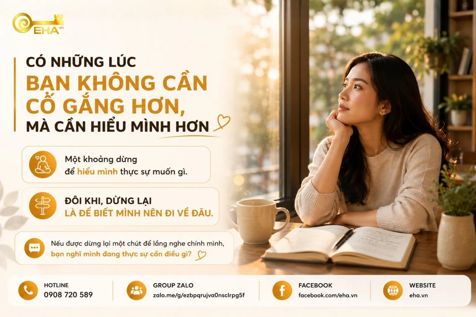 Có Những Lúc Bạn Không Cần Cố Gắng Hơn, Mà Cần Hiểu Mình Hơn