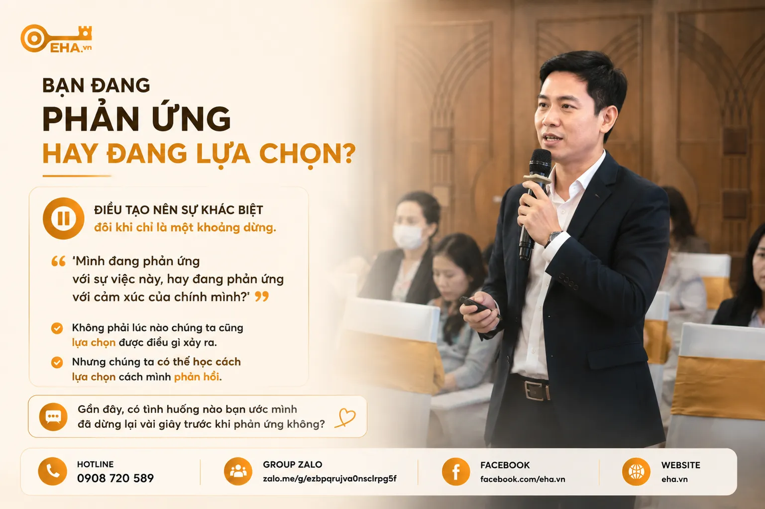 Bạn Đang Phản Ứng Hay Đang Lựa Chọn? | EHA