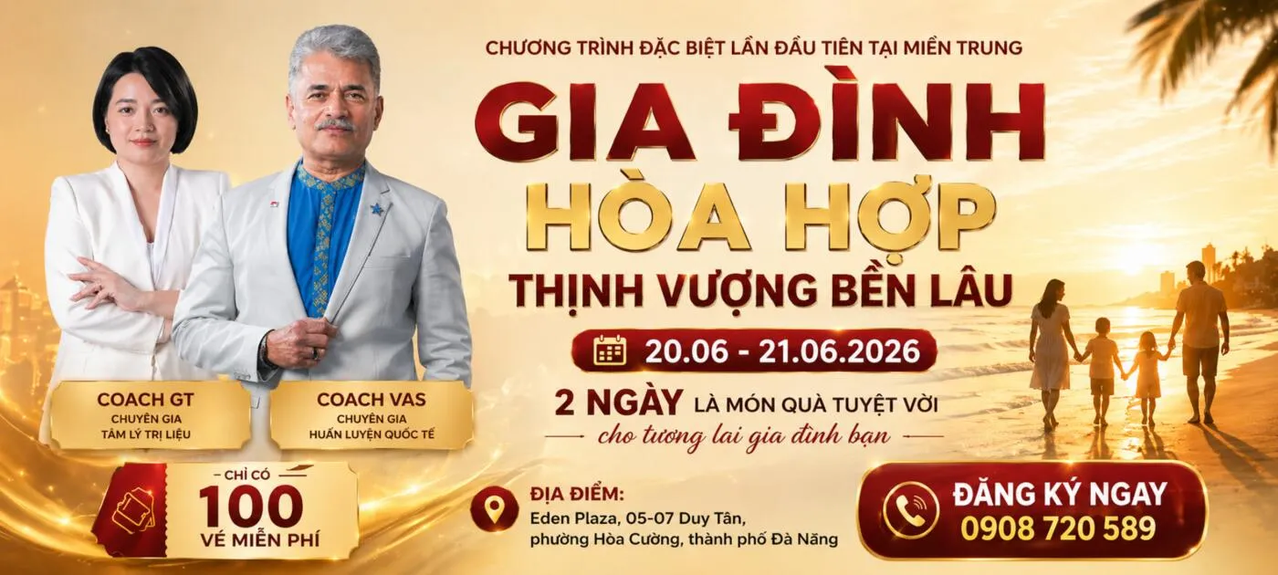 Banner quảng cáo chương trình Gia Đình Hòa Hợp
