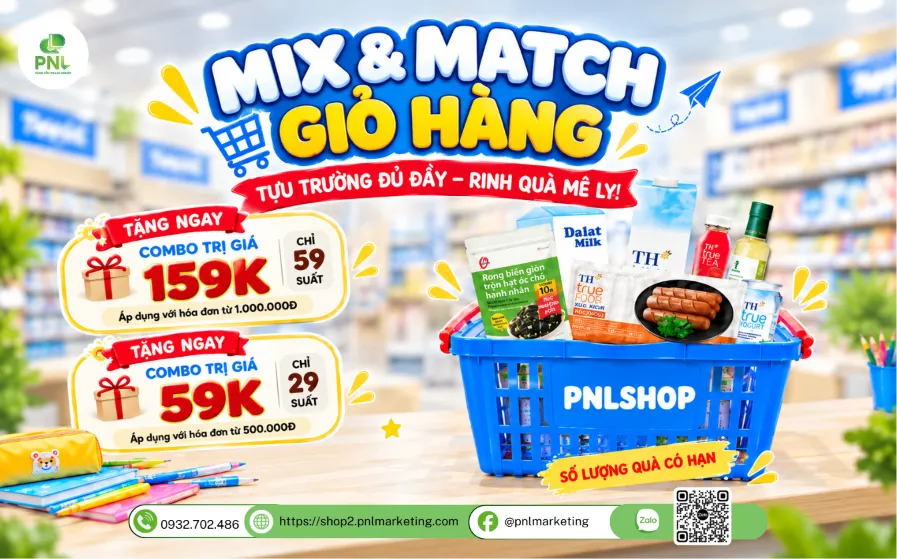 Bí Kíp “Mix &amp; Match” Giỏ Hàng Trên PNLshop – Kết Hợp Sản Phẩm Theo Nhu Cầu
