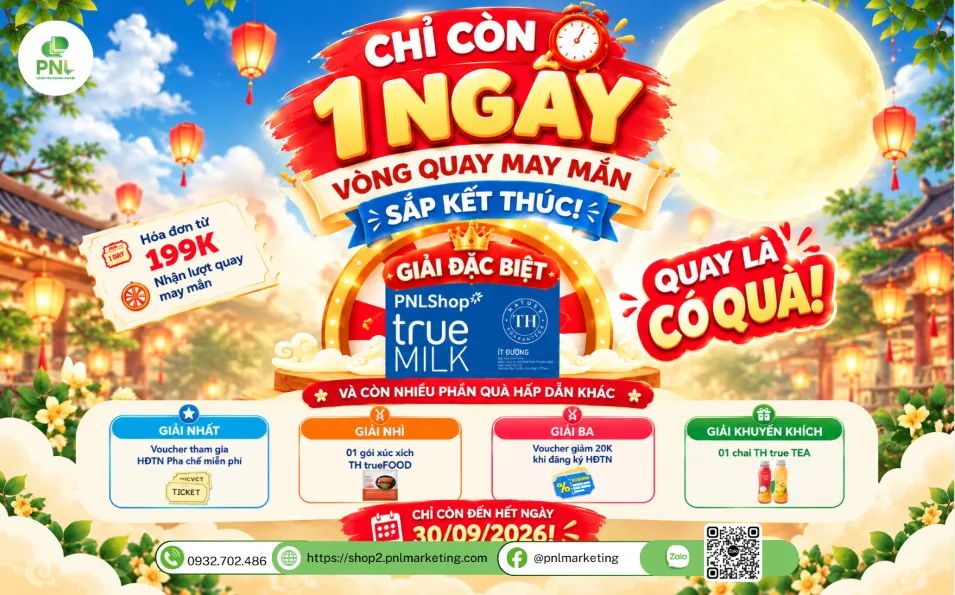 CHỈ CÒN 1 NGÀY – VÒNG QUAY MAY MẮN SẮP KẾT THÚC!