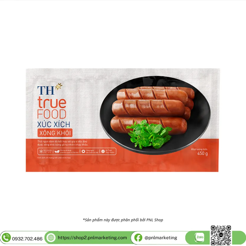 Xúc xích xông khói THtrueFOOD 450g