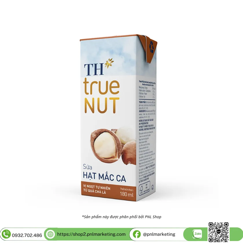 SỮA HẠT MẮC CA TH TRUE NUT 180ML