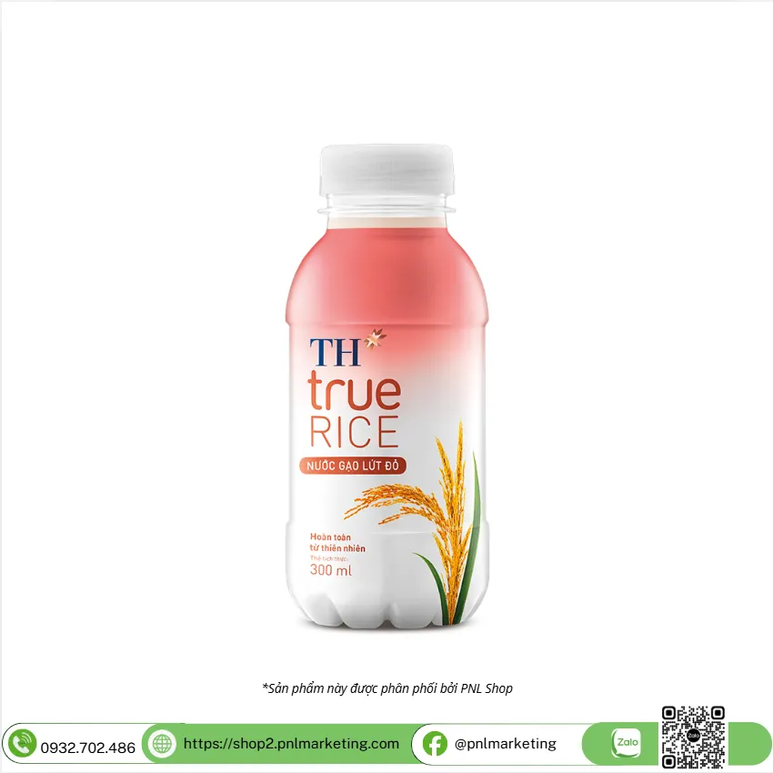 NƯỚC GẠO LỨT ĐỎ TH TRUE RICE 300ML