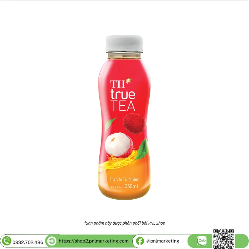 TRÀ VẢI TỰ NHIÊN THTRUETEA 350ML