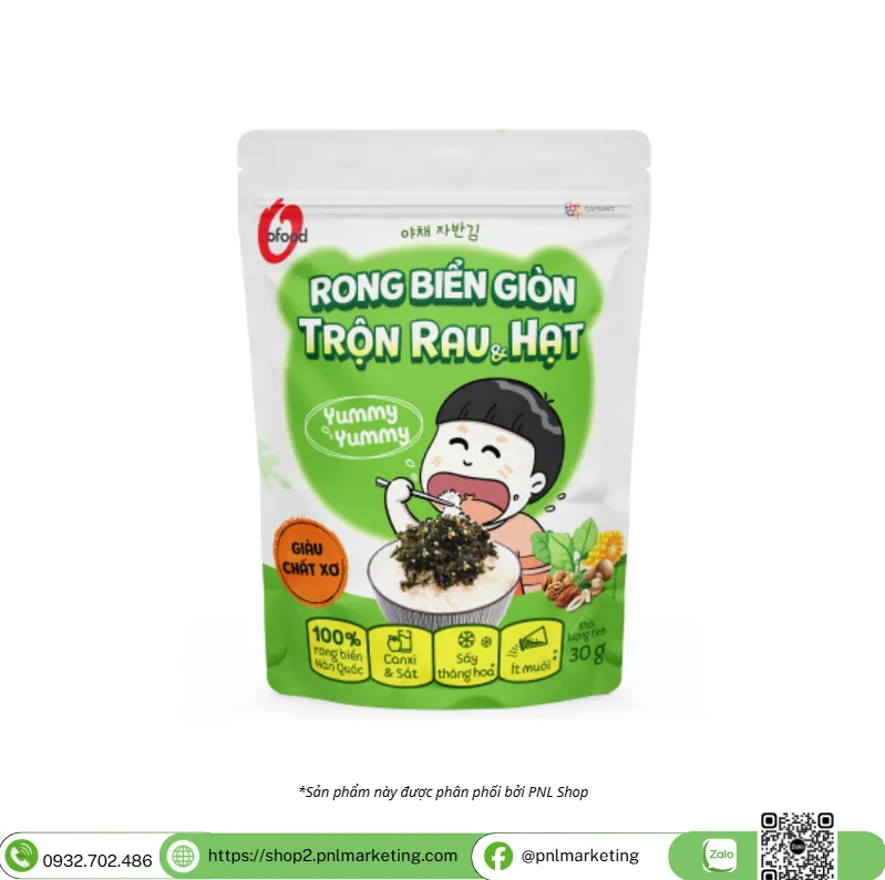 RONG BIỂN TRỘN RAU VÀ HẠT