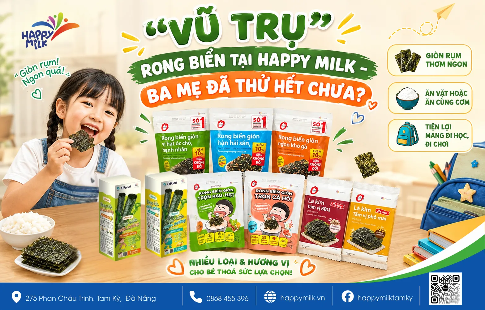 “VŨ TRỤ” RONG BIỂN TẠI HAPPY MILK – BA MẸ ĐÃ THỬ HẾT CHƯA?