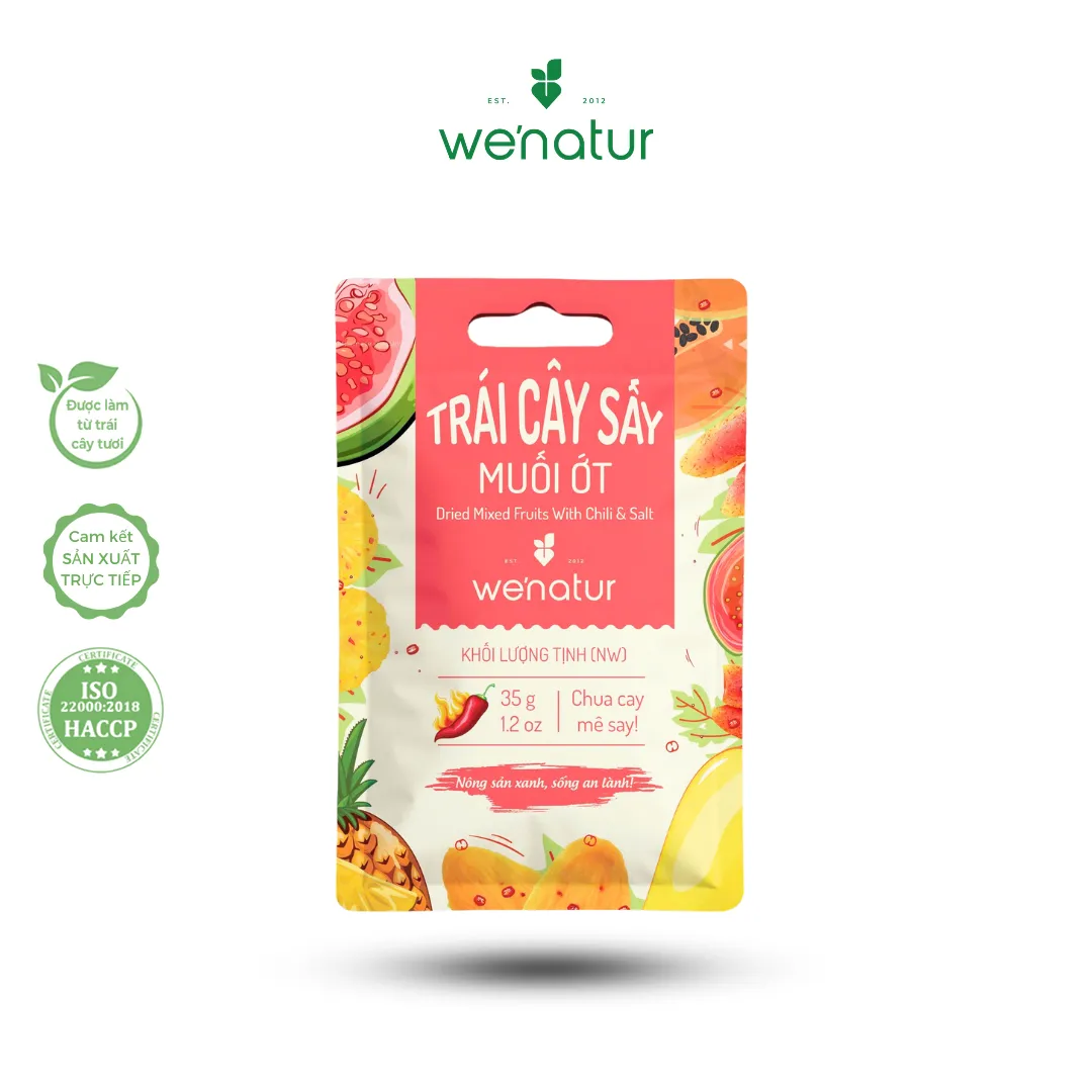 Trái cây sấy muối ớt 35g
