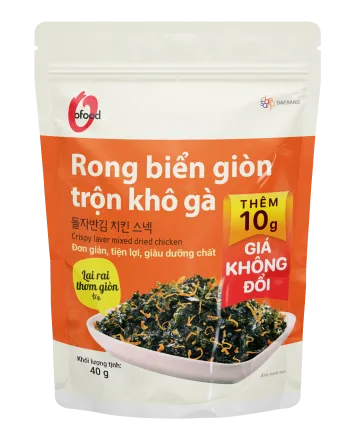 Rong biển giòn trộn khô gà