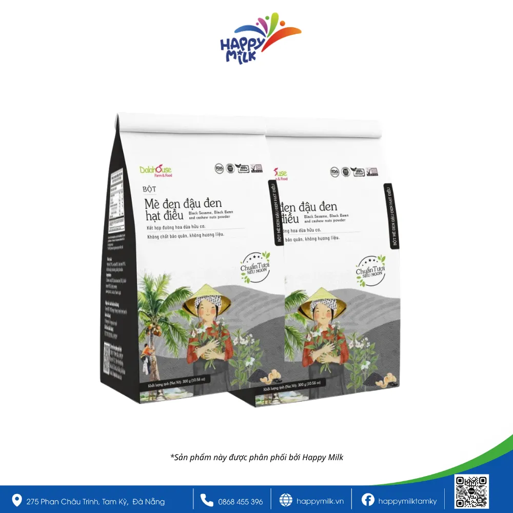 Black sesame milk powder, black beans and cashews 300g