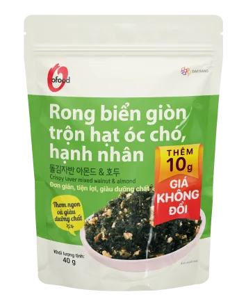 Rong biển giòn trộn hạt