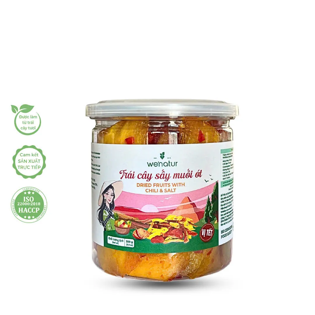 Trái cây sấy dẻo muối ớt-250g