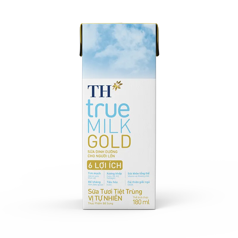 SỮA TƯƠI TIỆT TRÙNG Vị TN TH true MILK GOLD 180ml