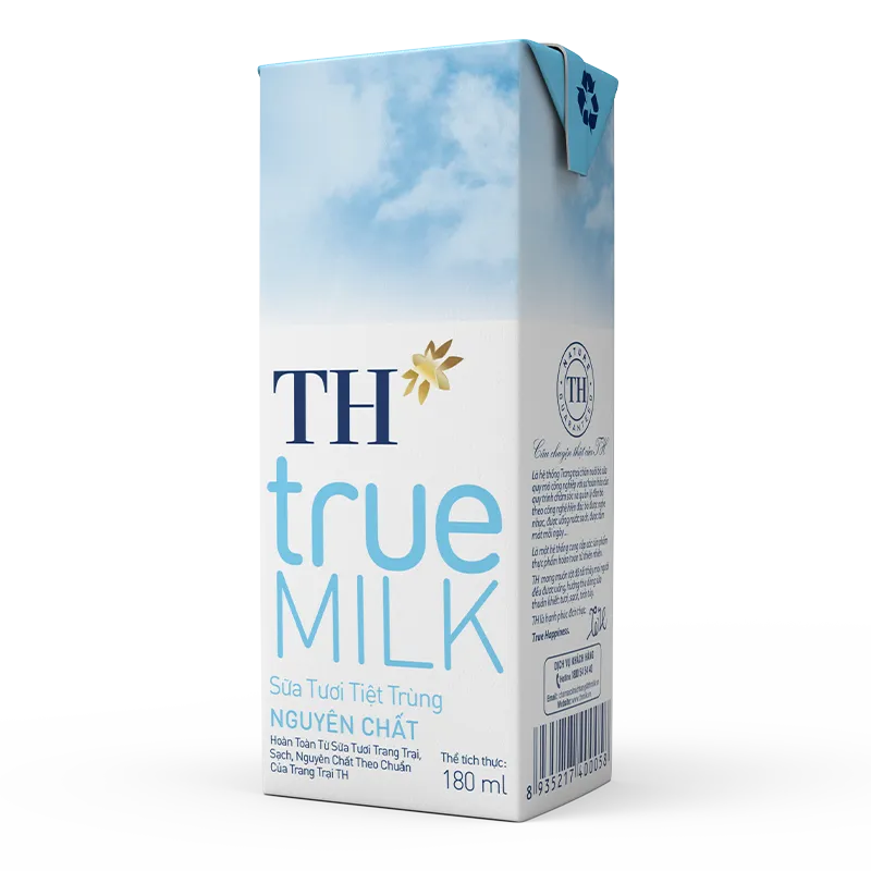 SỮA TƯƠI TIỆT TRÙNG NGUYÊN CHẤT TH TRUE MILK 180ML