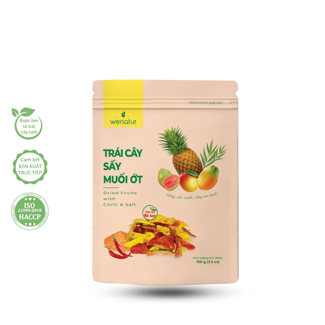 Trái cây sấy dẻo muối ớt-100g