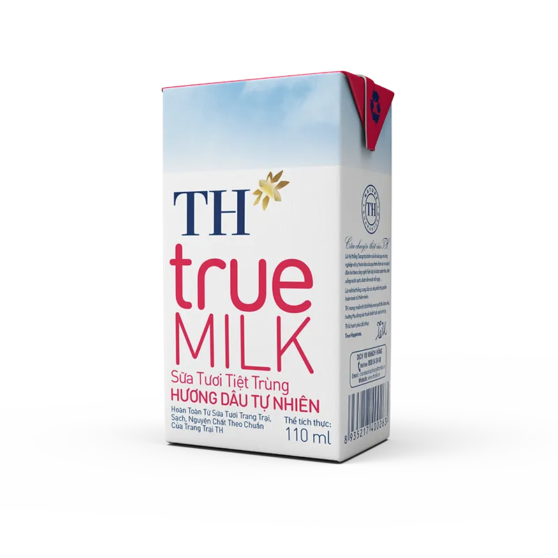 SỮA TƯƠI TIỆT TRÙNG HƯƠNG DÂU TH TRUE MILK 110ML