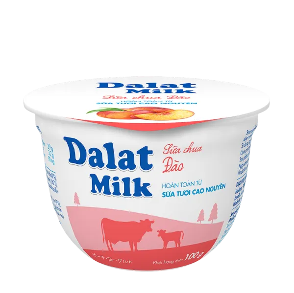 Sữa chua đào 100g