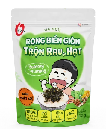 RONG BIỂN TRỘN RAU VÀ HẠT