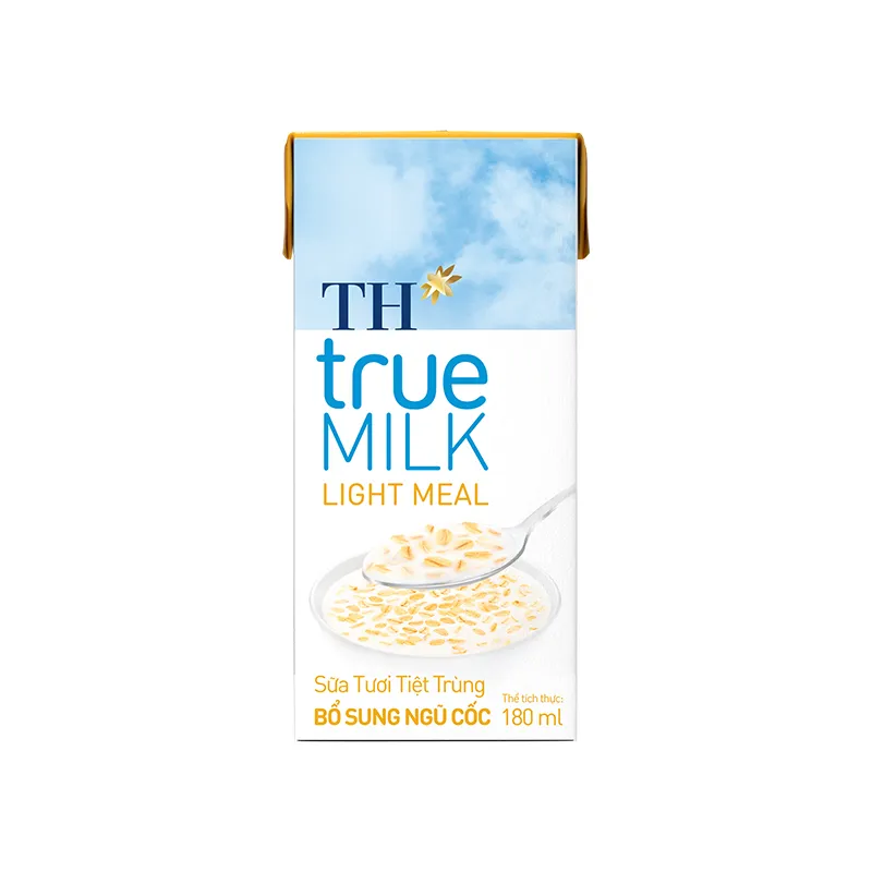 SỮA TƯƠI TIỆT TRÙNG NGŨ CỐC THTRUEMILK LIGHTMEAL 180ML
