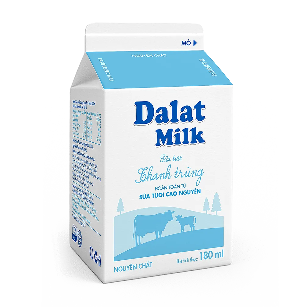 Sữa tươi thanh trùng nguyên chất 180ml