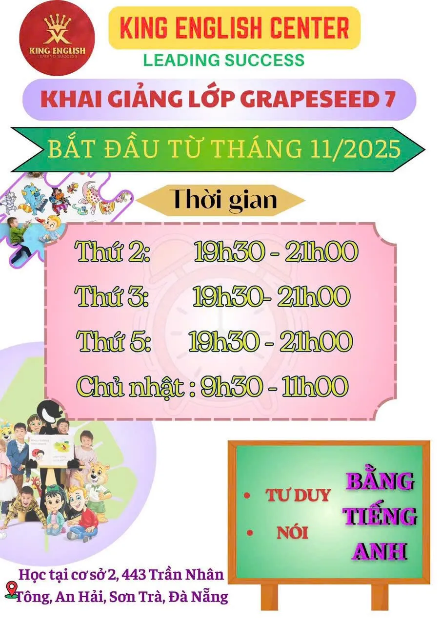 Khai giảng: Thứ 3, ngày 04/11/2025