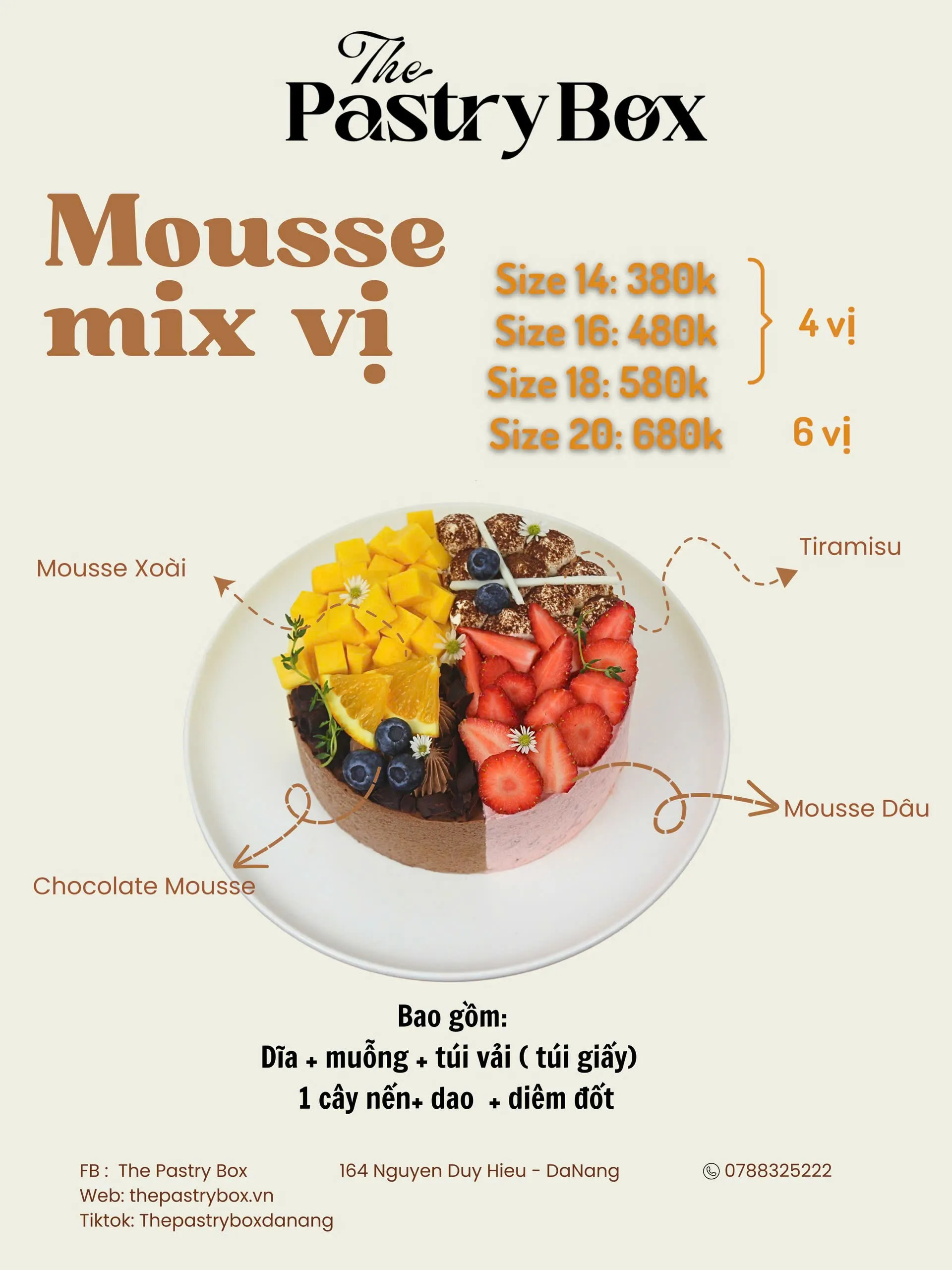 Bánh Mousse Mix Vị