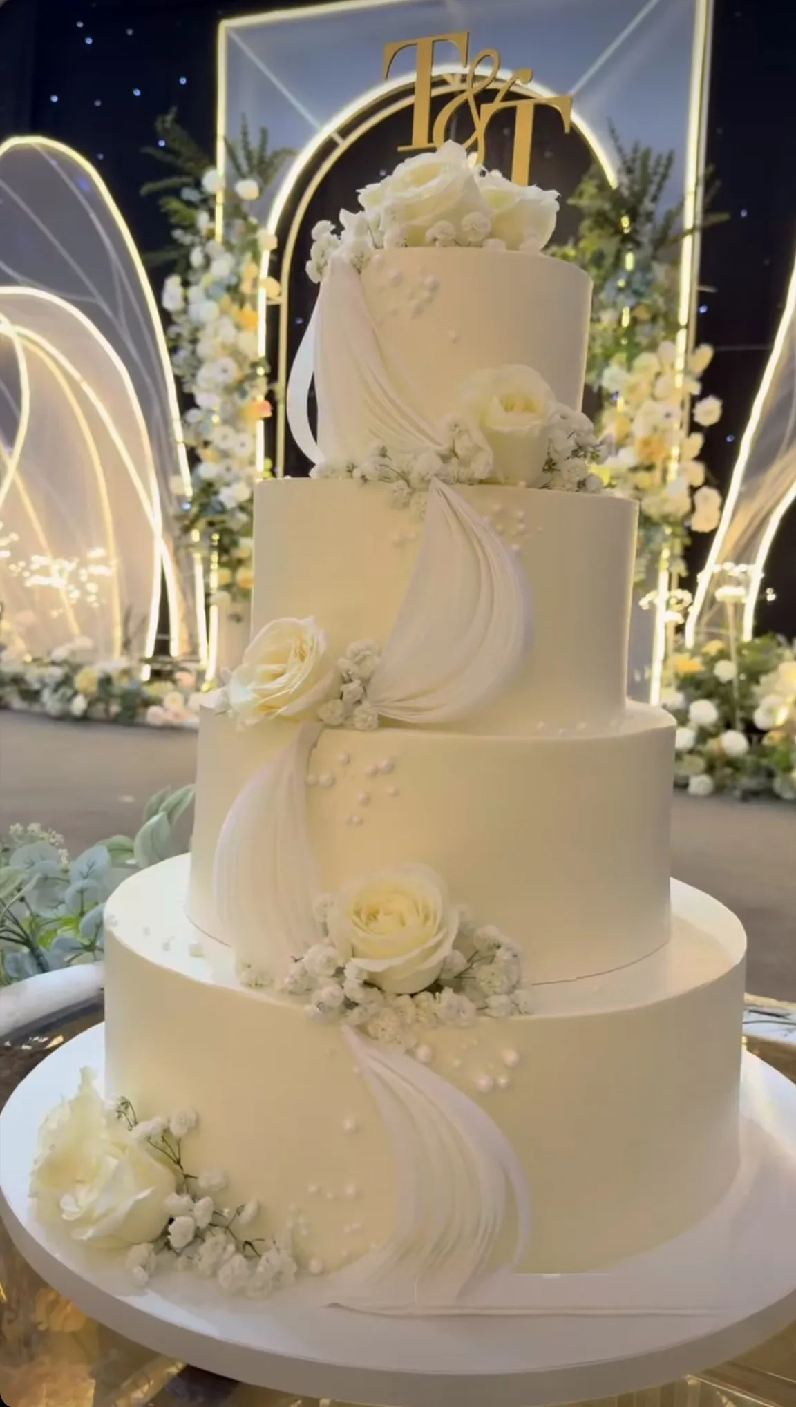 Modern Geometric Wedding Cake